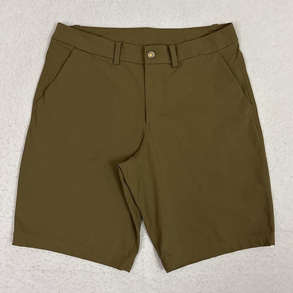 Lululemon The Works Shorts Mens 32 Brown Warpstreme 11 Inch